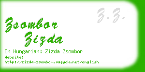 zsombor zizda business card